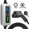 Supplier 6A 8A 10A Level 2 EV Charger Type 1 to UK 3 Pins Portable EV Charger
