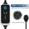 Level 2 Smart EV Charger Type 1 32A 40A J1772 EV Charging Cable for Tesla Electric Vehicle
